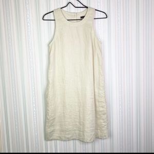 J Crew linen 100% sleeveless dress